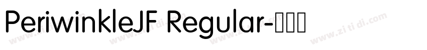 PeriwinkleJF Regular字体转换